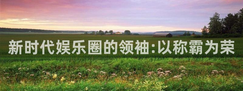 中国银河官网下载：新时代娱乐圈的领袖:以称霸为荣