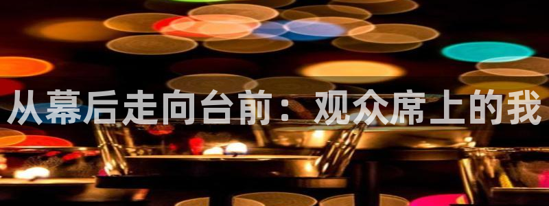 无尽银河官网：从幕后走向台前：观众席上的我